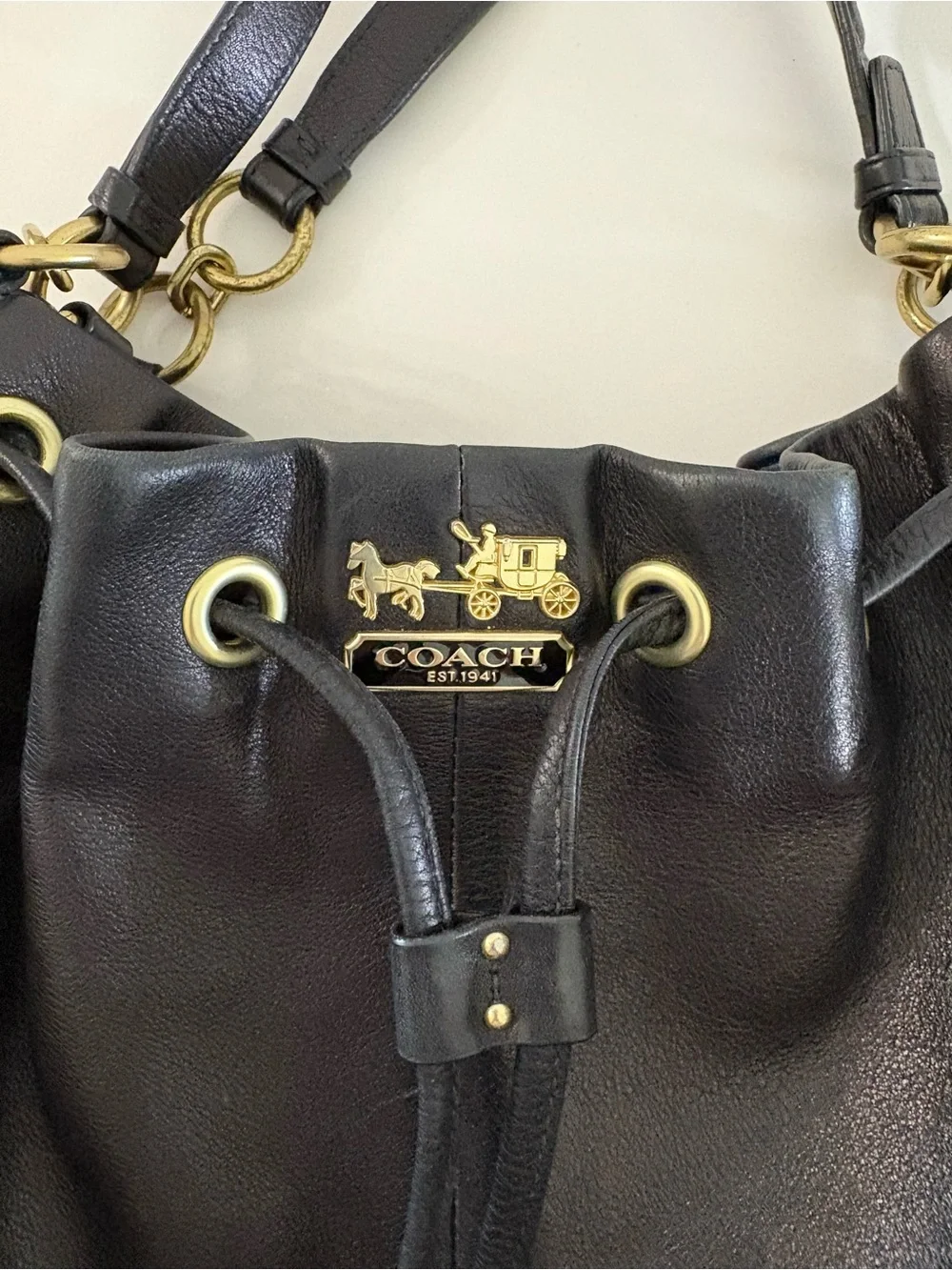 Coach Madison Marielle Hobo Drawstring Bag